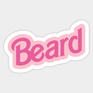 Beard Sticker